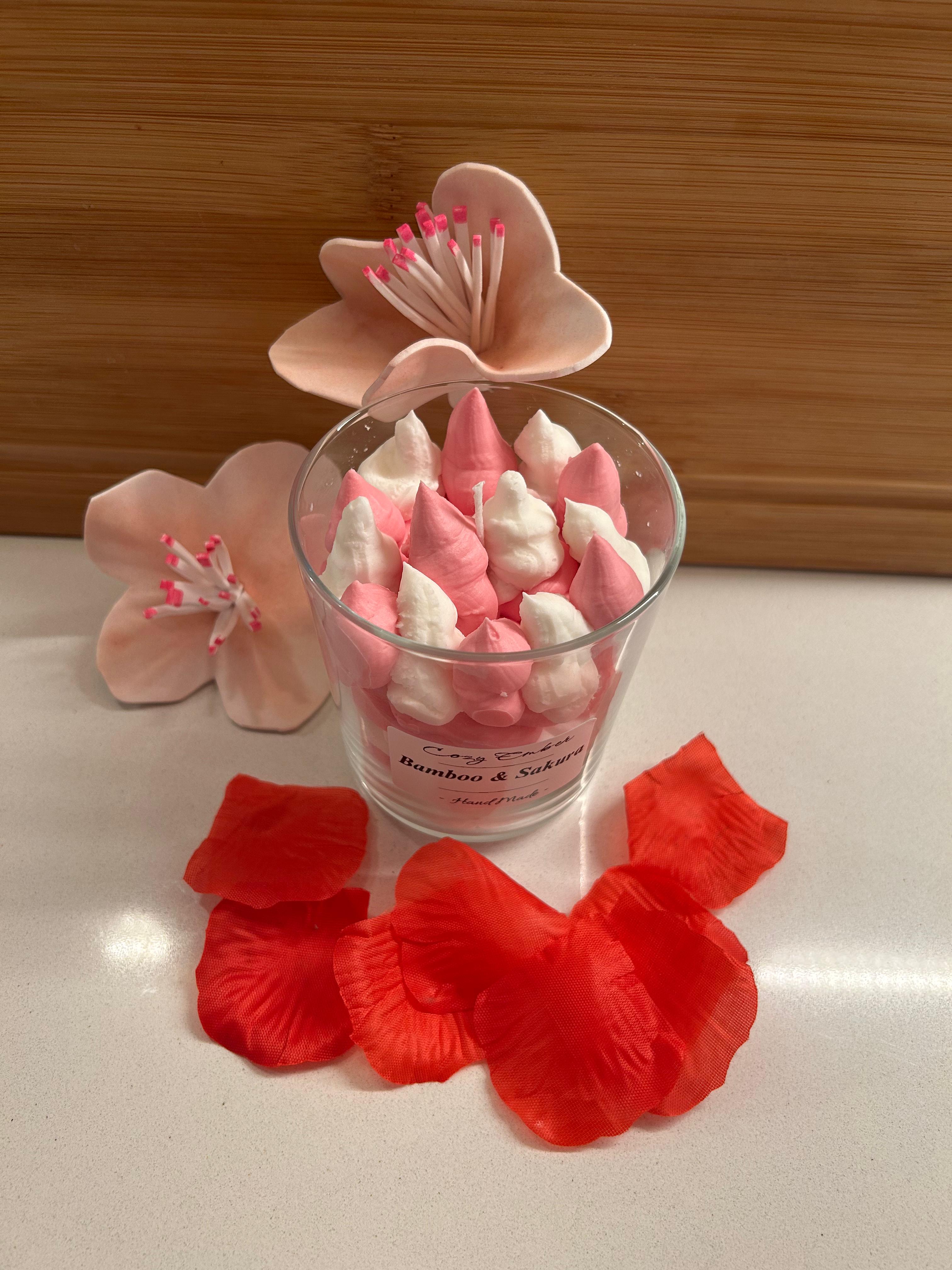 Vela Bambú y Flor de Cerezo 🎍🌸